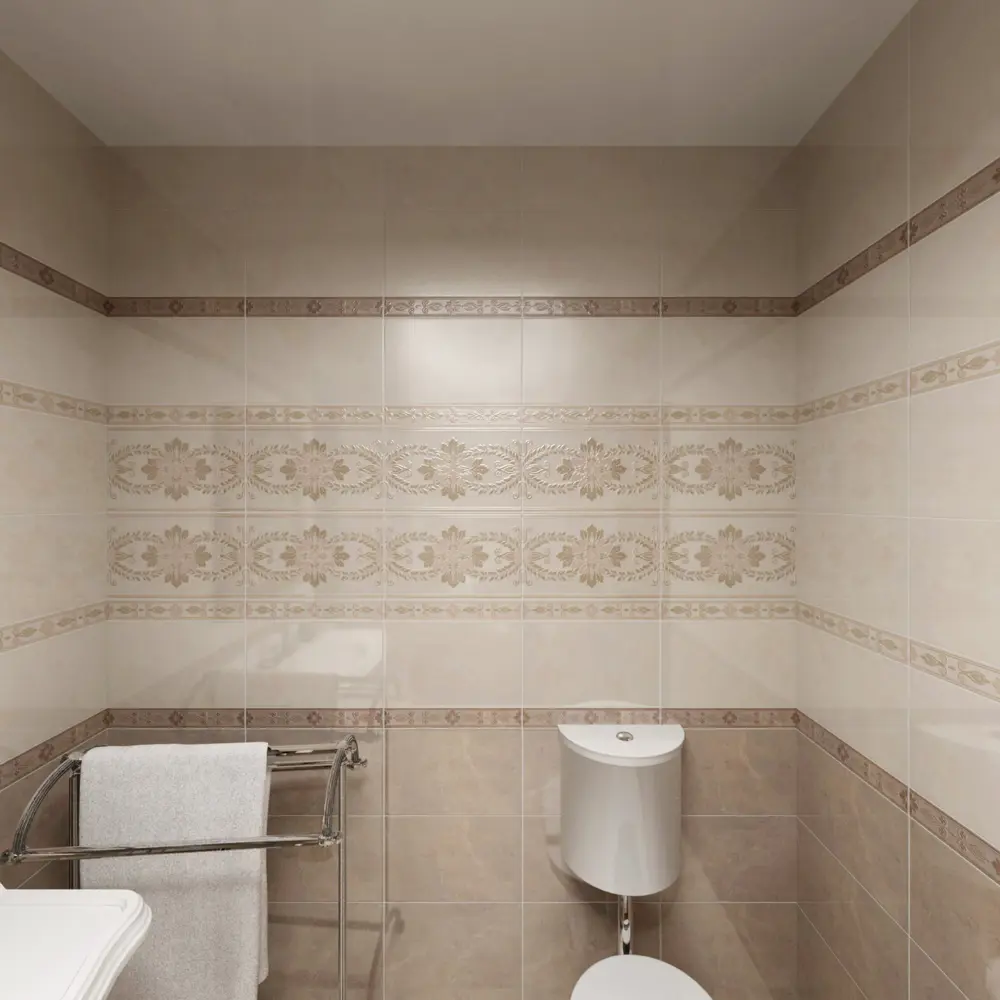 Плитка настенная Kerama Marazzi Мармион 25x40 см 1.1 м² цвет светлый STLM-2022429 - Вид №3