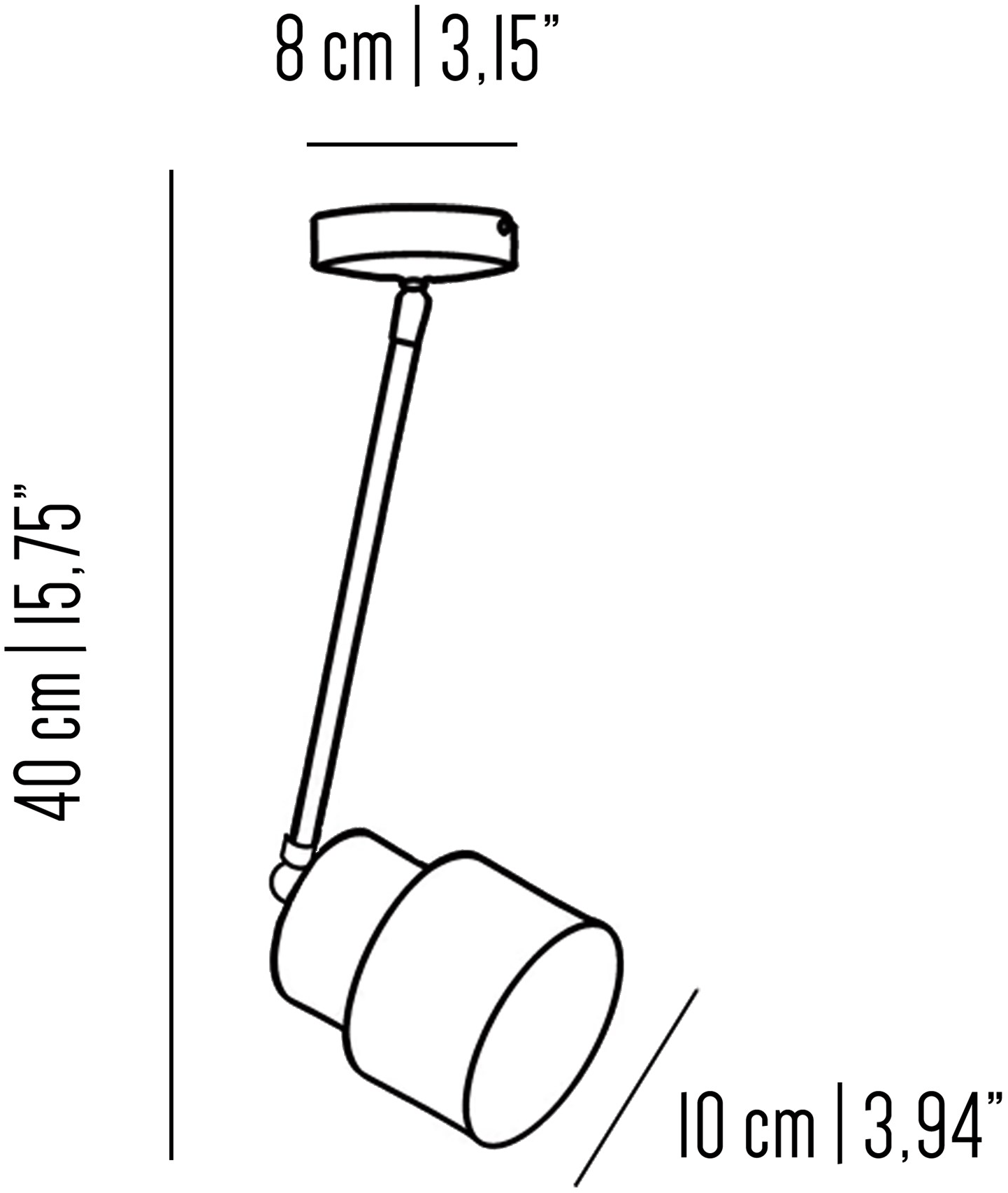 Il Bronzetto Регулируемый потолочный светильник из латуни Satellite Sat04_s / sat04_m - Вид №11