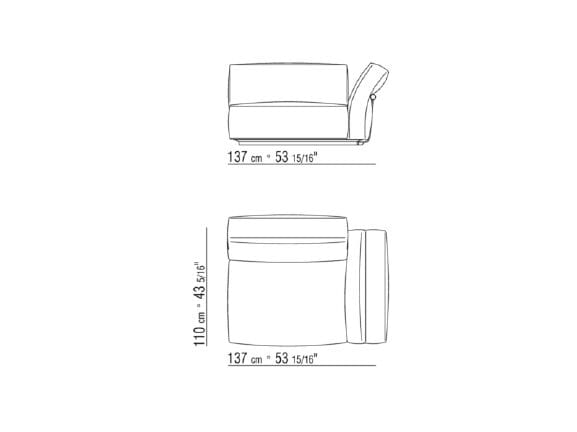 3-местный линейный диван Flexform Camelot ARCH-00098672 - Вид №8