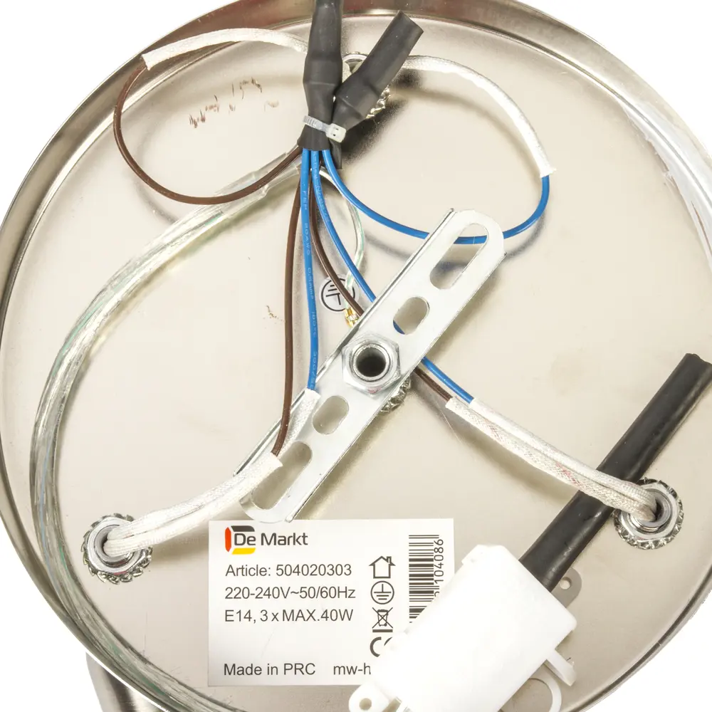 Спот Мона 3xE14х40 Вт, цвет хром/белый Santreyd STLM-2212035 - Вид №1