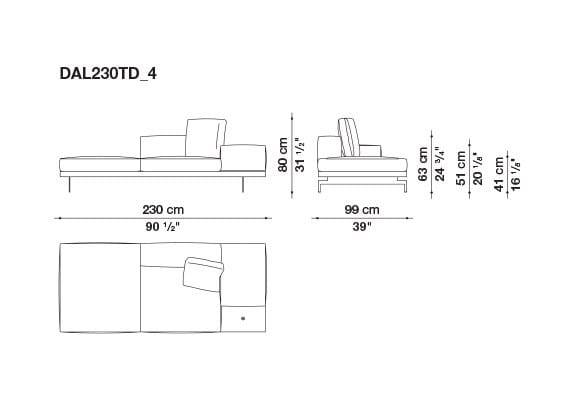 3-местный тканевый диван B&B Italia док ARCH-00033457 - Вид №9