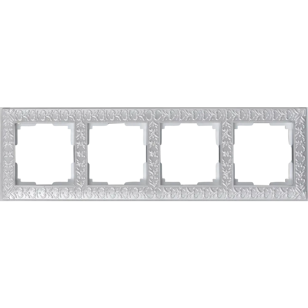 Рамка для розеток и выключателей Werkel Antik 4 поста, цвет жемчужный STLM-2203624