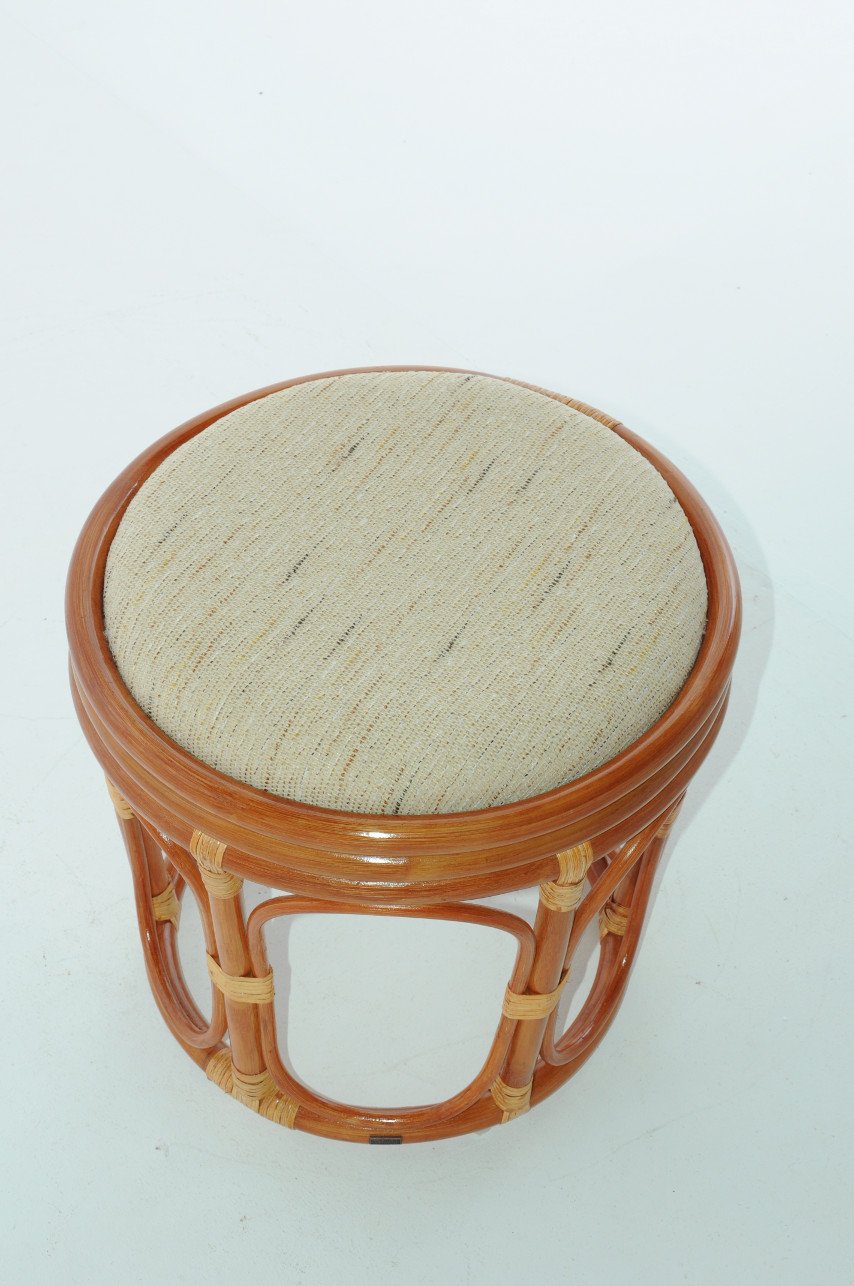 Табурет 45х45 см коньяк Calamus Rotan VINOTTI  00-3885363 Коричневый  - Вид №1