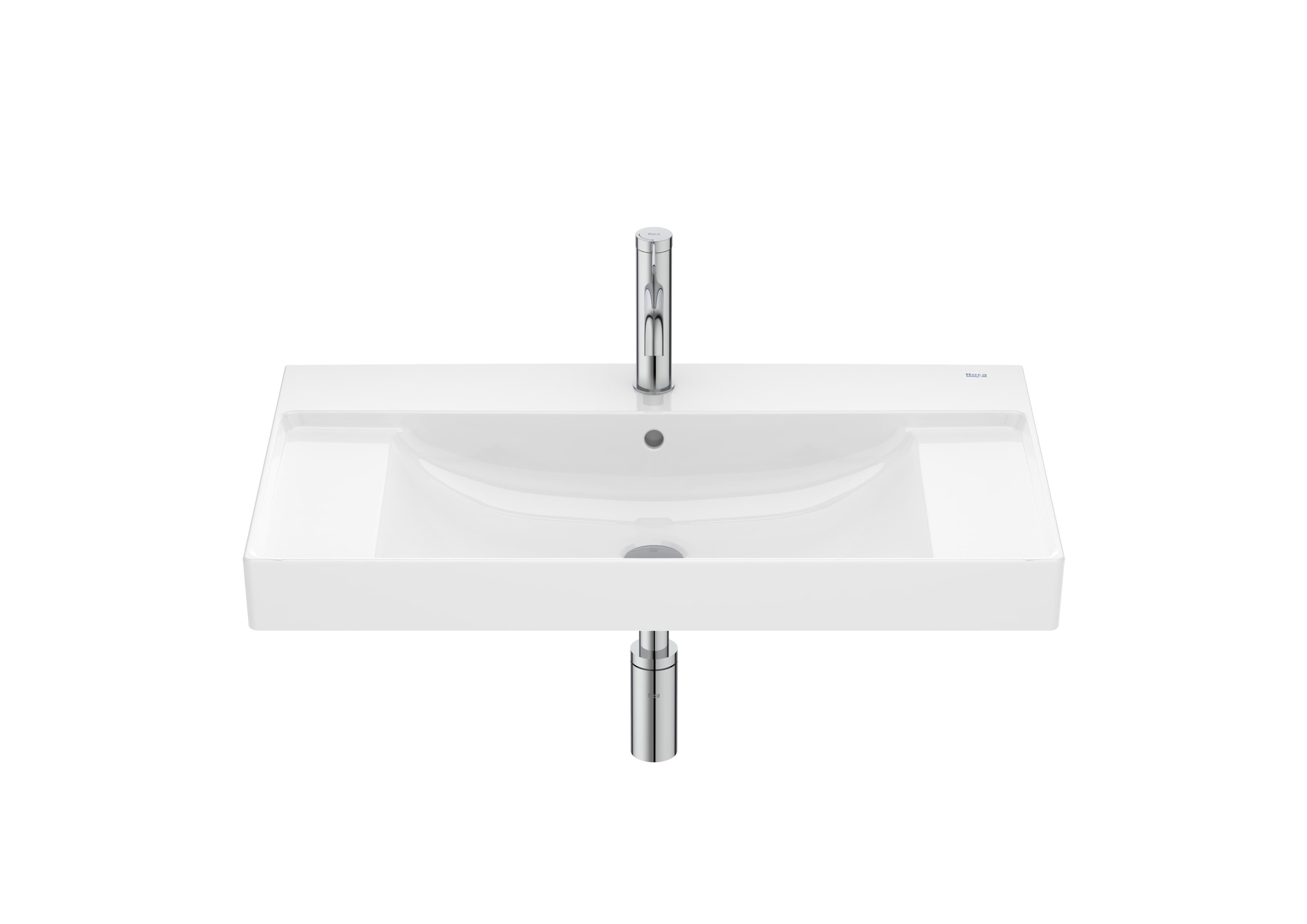 Керамическая одиночная подвесная раковина с столешницей Roca Ona ARCH-00063132 - Вид №7