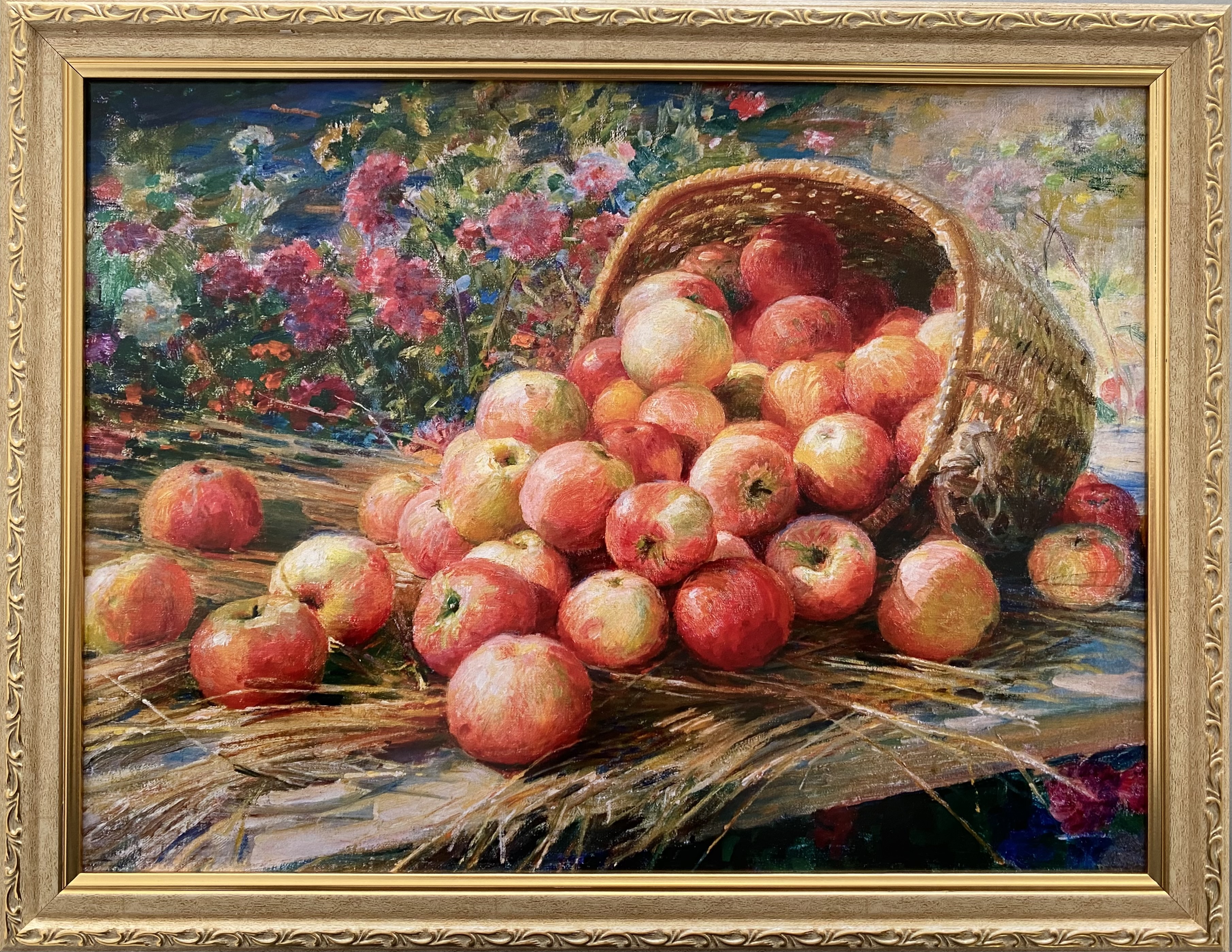 91071678 Репродукция картины Ф.В. Сычкова "Алма-атинские яблоки" 44x34 см STLM-0468694 ЦИ АДАМАНТ