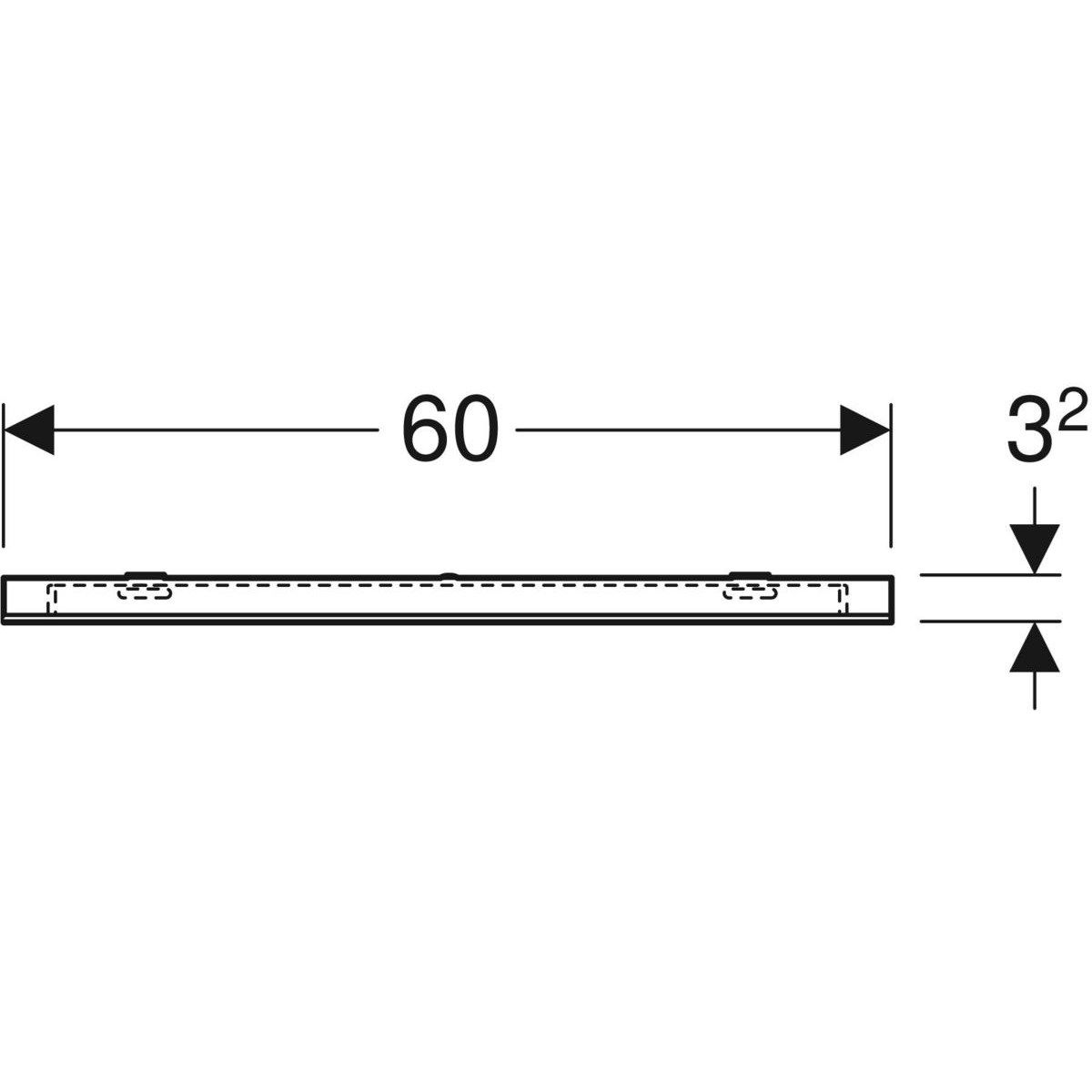 Зеркало со встроенным настенным освещением для ванной комнаты Geberit Option ARCH-00060536 - Вид №3
