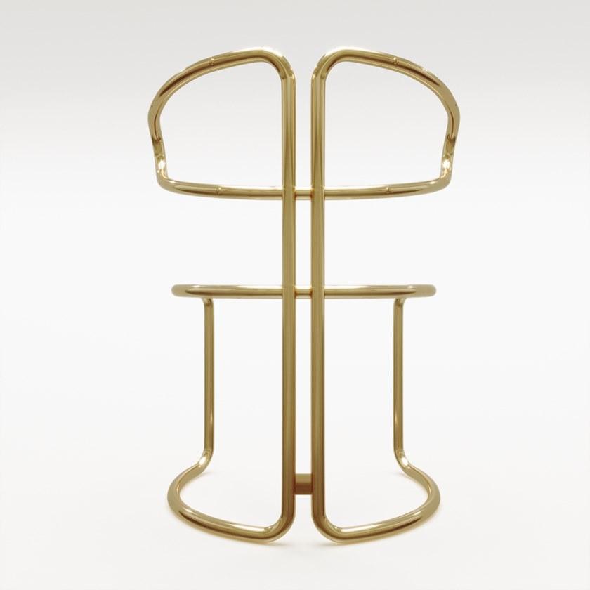 Mytto Стул с открытой спинкой, обитый тканью Iconic sun-id-1475297 - Вид №4