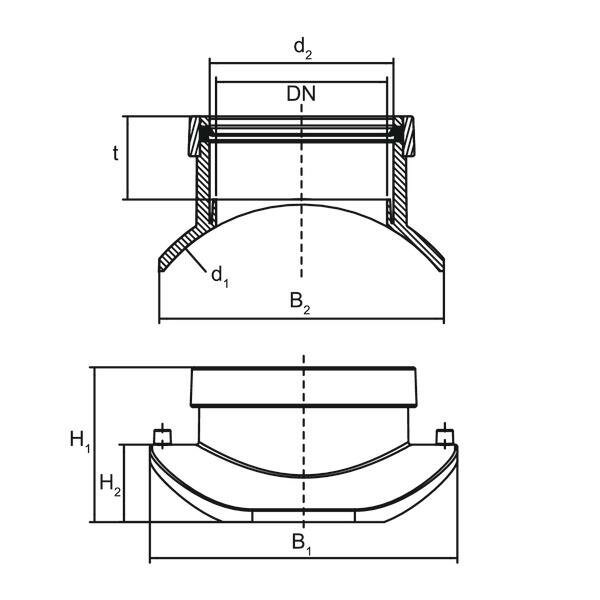 SANIT 57002000000 Переход Седло Top-Loading  - Вид №1