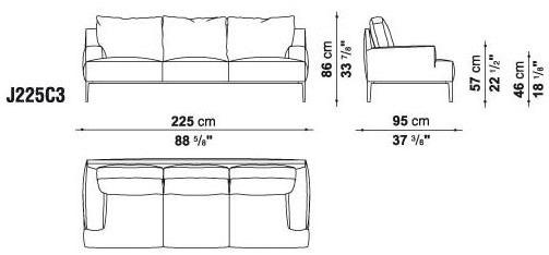 B&B Italia Project Диван из ткани Jean sun-id-1490909 - Вид №8