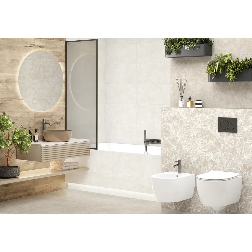 Настенная плитка Alma Ceramica Fiero 40 30x60 см 1.98 м² матовая цвет бежевый STLM-2142487 - Вид №3