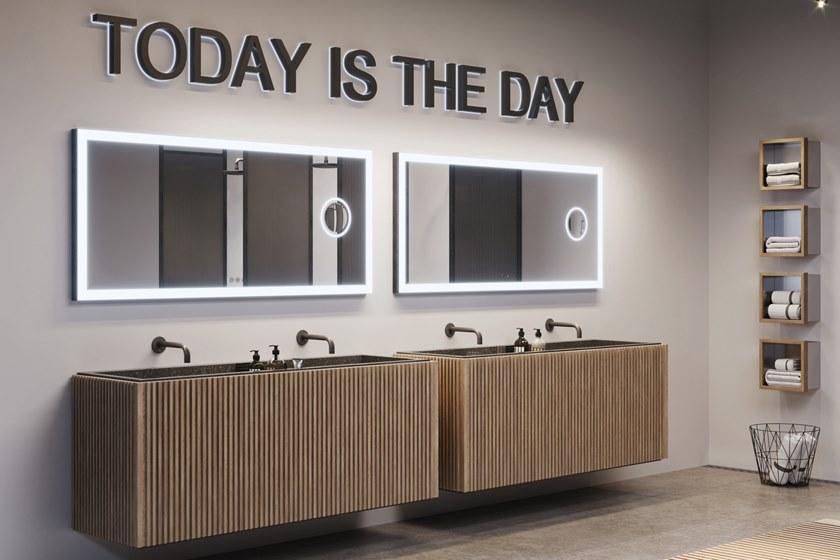 ESS Easy Drain Прямоугольное зеркало со встроенной подсветкой Lugano sun-id-1472750 - Вид №2