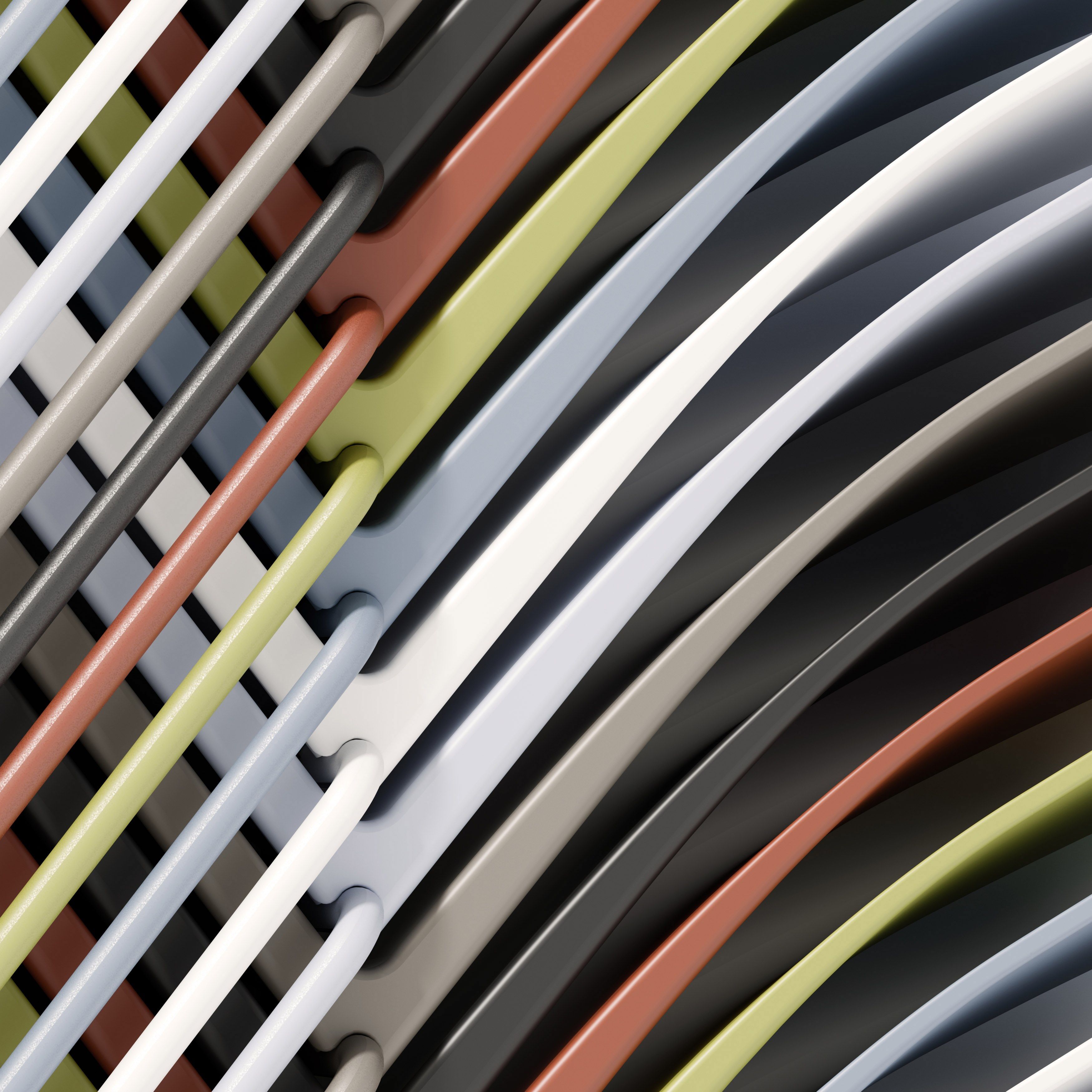 Штабелируемый стул из инженерного пластика с мягким сиденьем GABER Artesia ARCH-00086506 - Вид №1