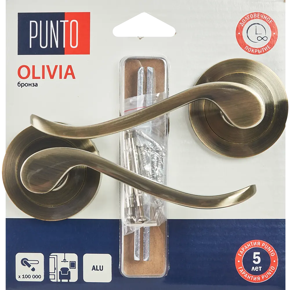 Дверные ручки PUNTO Olivia в бронзовом исполнении 85203249 STLM-0059852 - Вид №2
