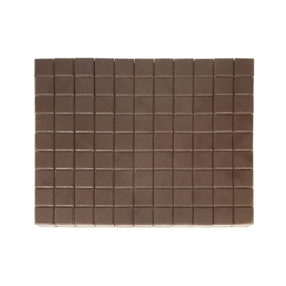 Плитка тротуарная двухслойная Braer Лувр 100x100x60 мм цвет коричневый Santreyd STLM-2117718