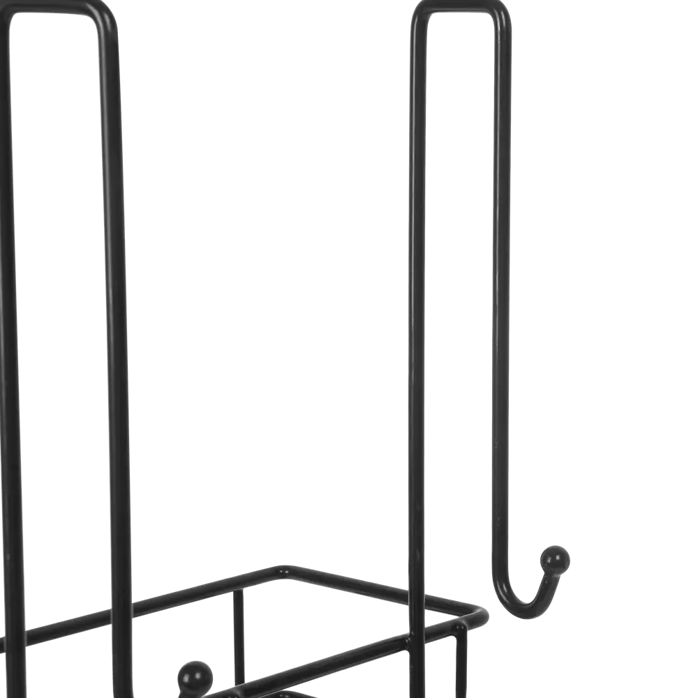 Полка для душевой кабины Swensa Caddy SWR-1006 двухъярусная металл цвет чёрный STLM-2057300 - Вид №1