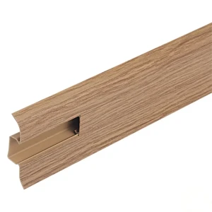 Плинтус напольный Stern 309 ПВХ 55 мм 2.5 м цвет дуб тёмный