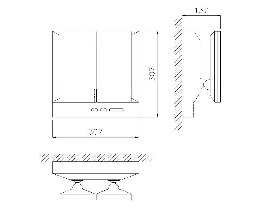 Регулируемый настенный светодиодный аварийный свет DAISALUX ARCH-00152041 - Вид №1