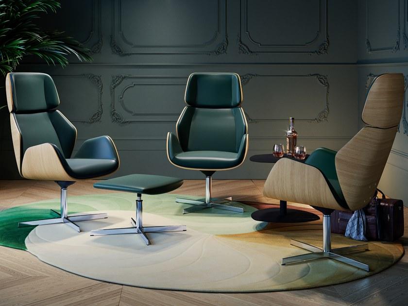 Arte & D 5-спицевое кресло для руководителя с подлокотниками Haiku wood Wc8060og  - Вид №3