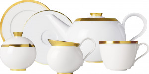 10665148 Sieger by Furstenberg Сервиз чайный Sieger by Furstenberg  "Мой фарфор! Золотое сокровище" на 6 персон 21 предмет Фарфор