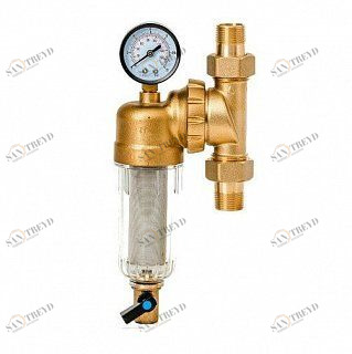 Гейзер Бастион 3/4 для холодной воды с поворотным механизмом и манометром 7508095233 32678