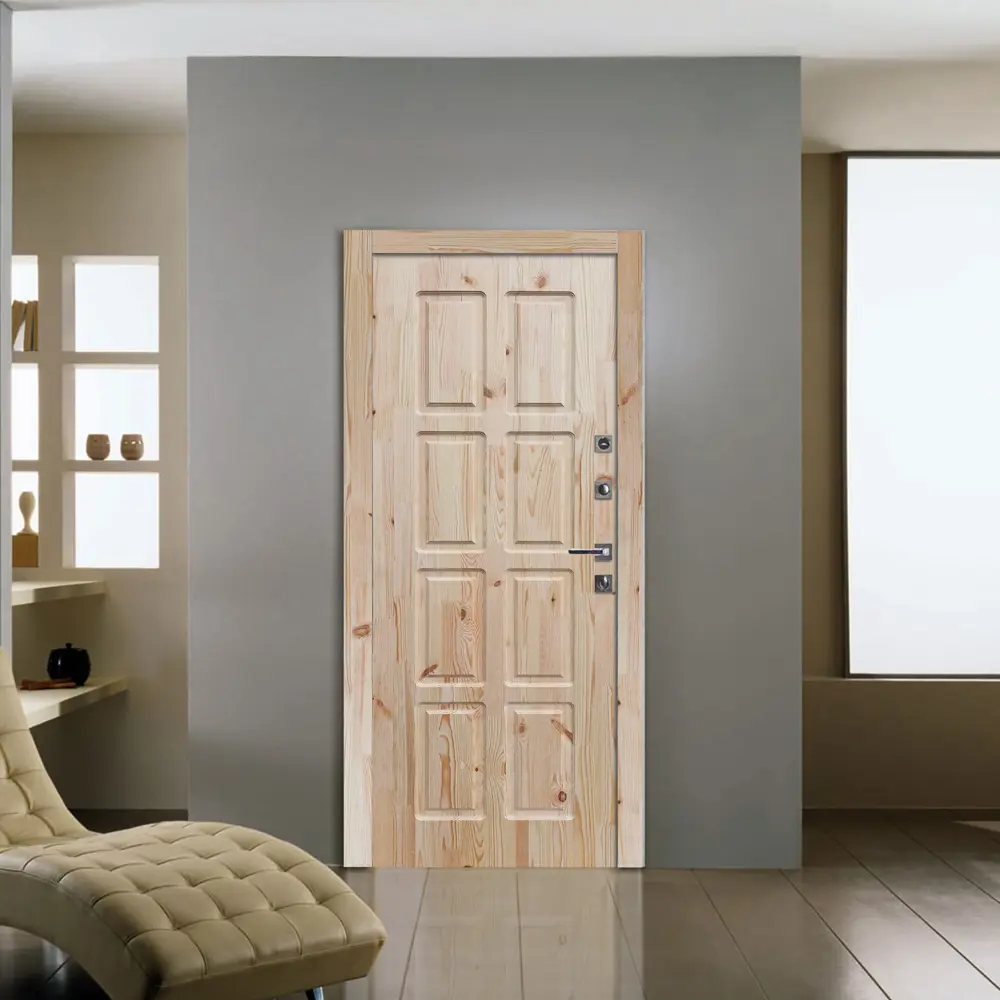 Дверь межкомнатная глухая без замка и петель в комплекте Шоколадка 90x200 см цвет натуральный 88483748 STLM-2080943 Santreyd  - Вид №3