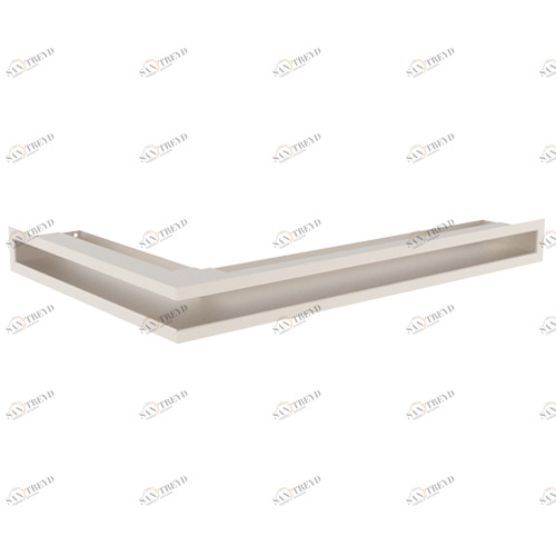 Вентиляционная решетка Kratki LUFT 600х400х60 кремовая правая 5826