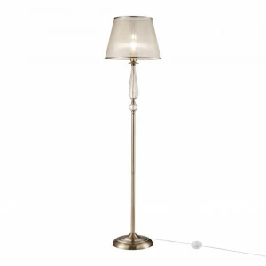 Торшер с абажуром бронзовый Inessa FR2685FL-01BZ FREYA INESSA 00-3908817 Бронза