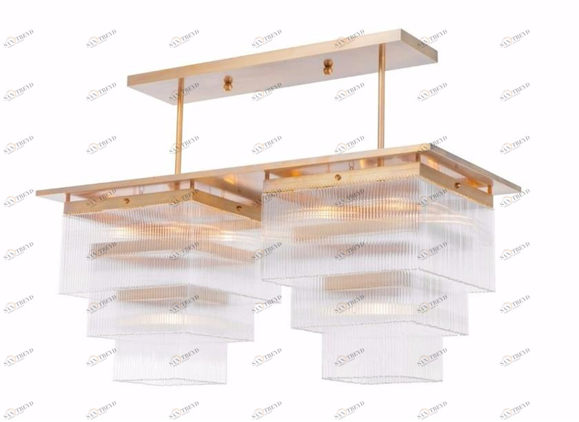 Patinas Lighting Люстра из латуни и стекла Monaco sun-id-1437839