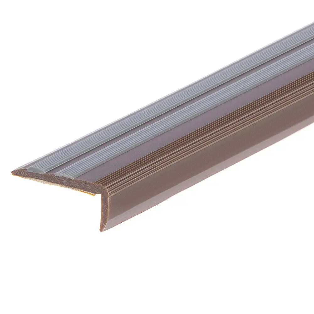 Порог угловой (угол) антискользящий 40х15х900 мм цвет венге TPlast STLM-2061080