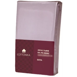 Простыня Cottonika Гамма А 180x200x20 см бязь на резинке черничный