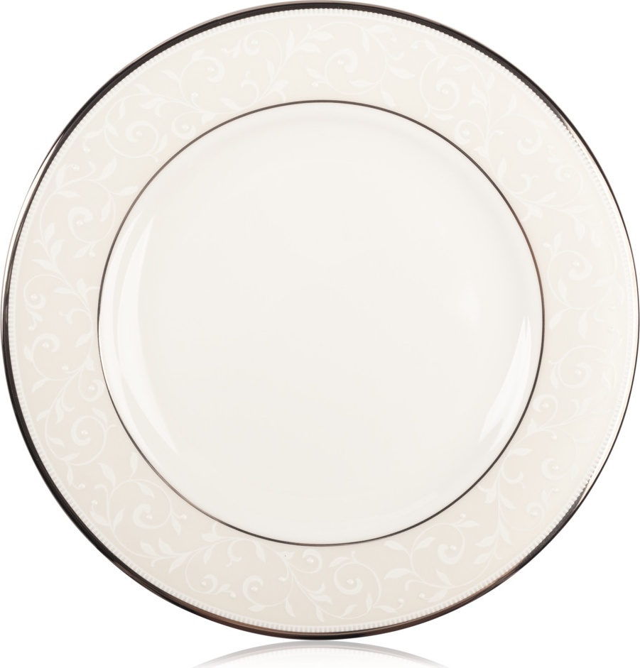 10525181 Lenox Тарелка закусочная Lenox "Чистый опал" 20,5см Фарфор костяной 