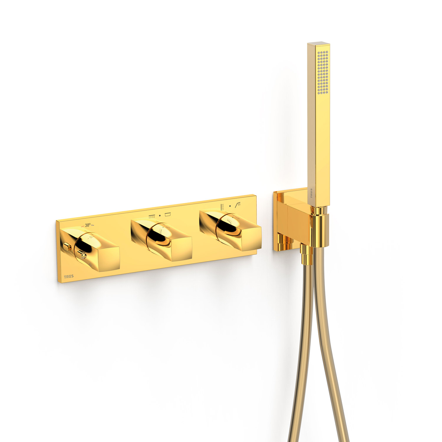 B-SYSTEM 4-ходовой встраиваемый термостатический смеситель B-system-30725401OR TRES Thermostatic