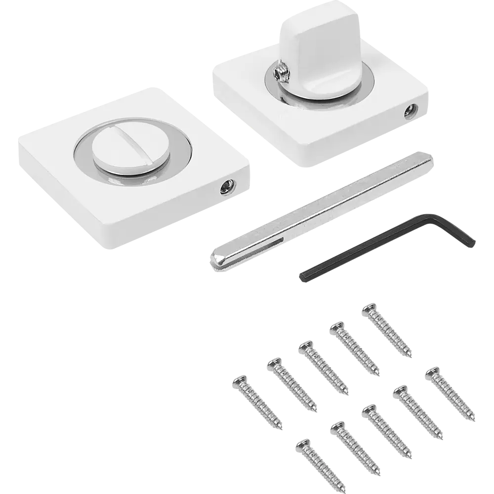 Накладка фиксатор цвет белый/хром Santreyd STLM-2151553 - Вид №2