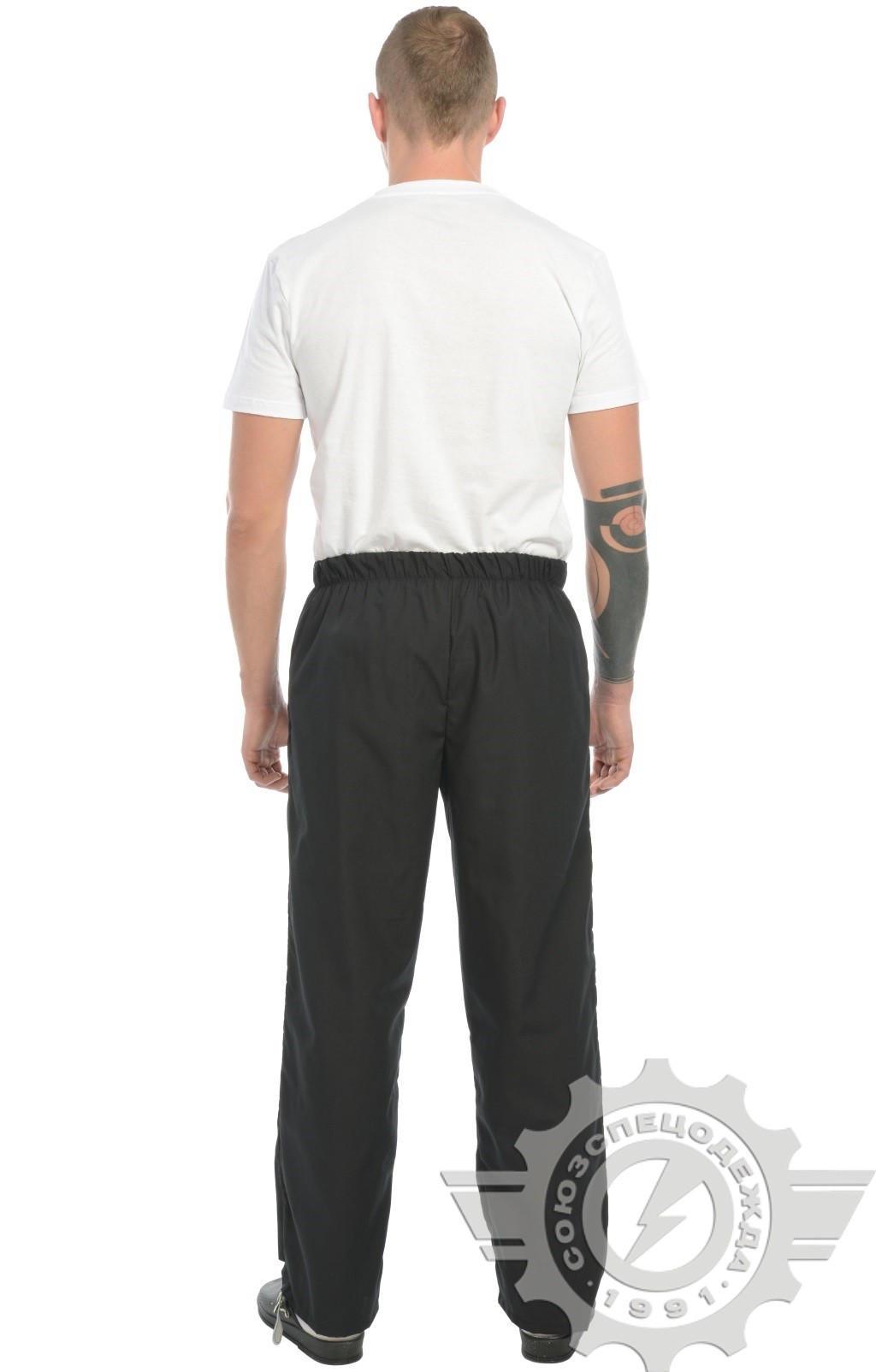 69055 Брюки "Люкс-Лайт" поварские черные  Одежда для поваров  размер 40-42/158-164 Спецодежда  - Вид №6