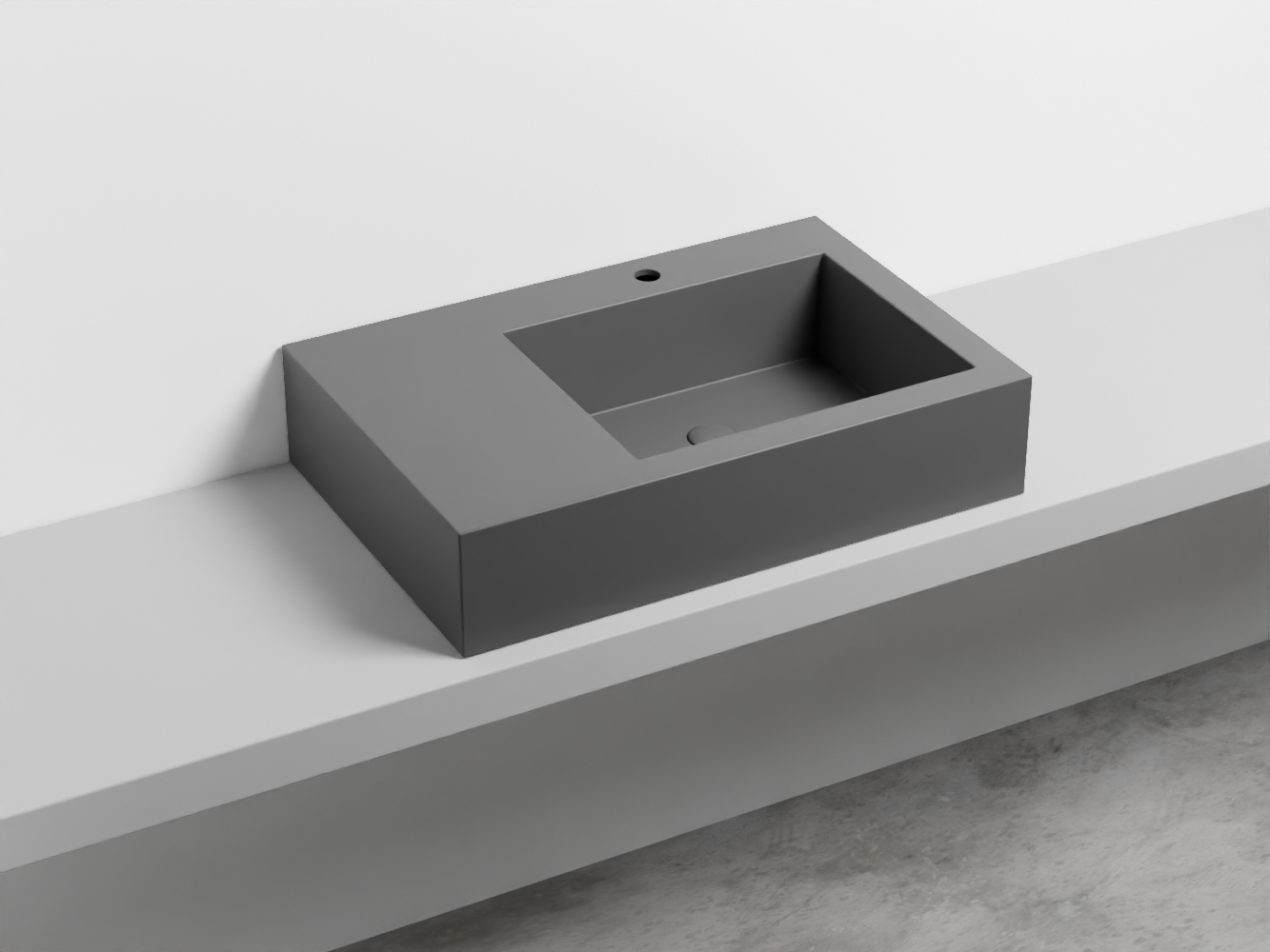 NALAMDX-CM Керамическая раковина с 1-им отверстием, чаша справа cielo I Narcisi Ceramica Cielo