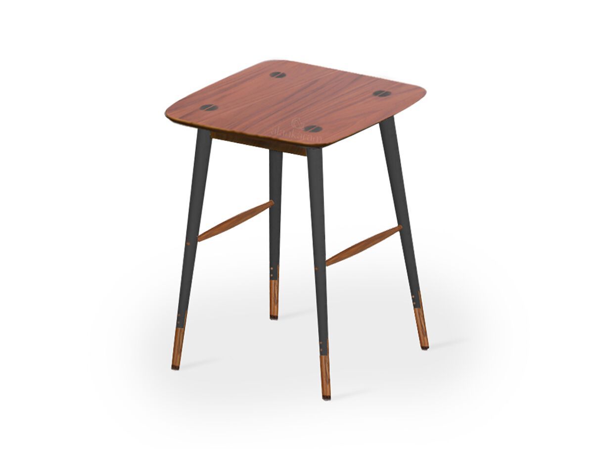 Высокий квадратный деревянный журнальный столик Alankaram AMBU ARCH-00145324 - Вид №3