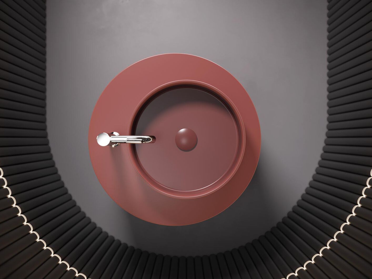 Круглый умывальник Domus Falerii размер ARCH-00110971 - Вид №2