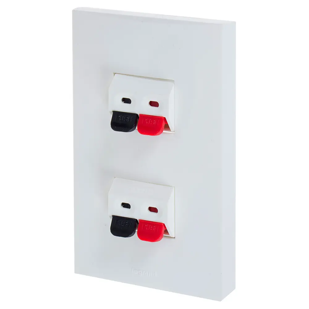 Аудио розетка Anam Zunis 2 разъёма цвет белый legrand STLM-2174199 - Вид №1