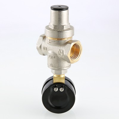 VT.088.N.0455 Редуктор давления поршневой с манометром Valtec 1/2"  - Вид №5