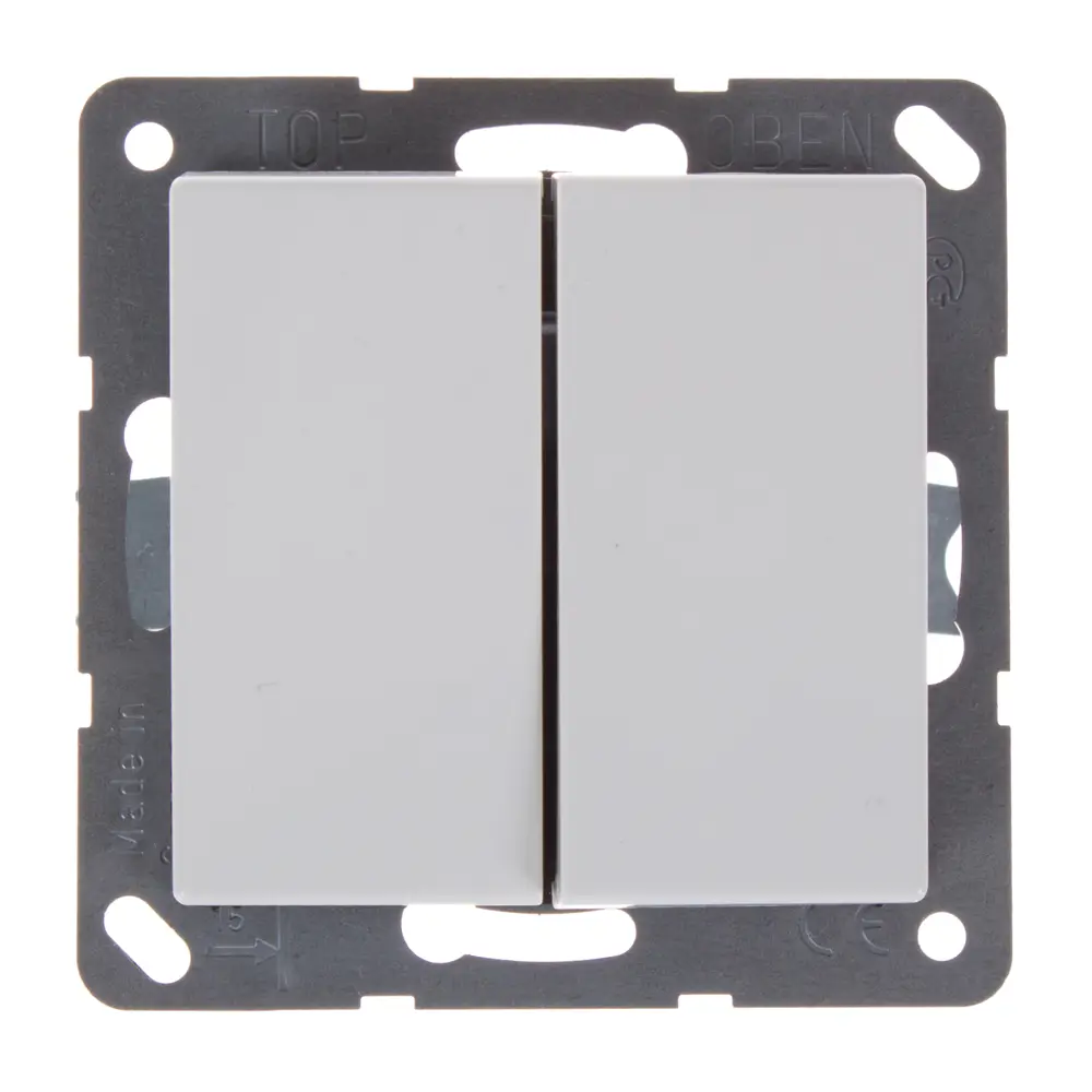 Выключатель Jung EcoProfi 2 клавиши цвет белый STLM-2049919 - Вид №1