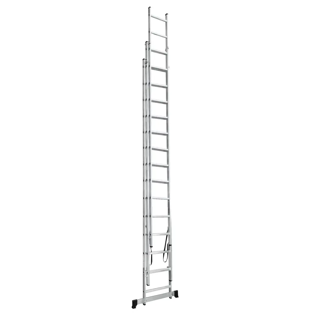 Лестница раскладная выдвижная 3-секционная Standers до 7.6м 14 ступеней STLM-2135472 - Вид №2