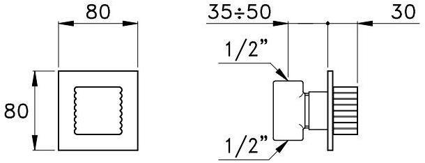 RUBINETTERIE STELLA Прямой кран Casanova 0/155 - Вид №1