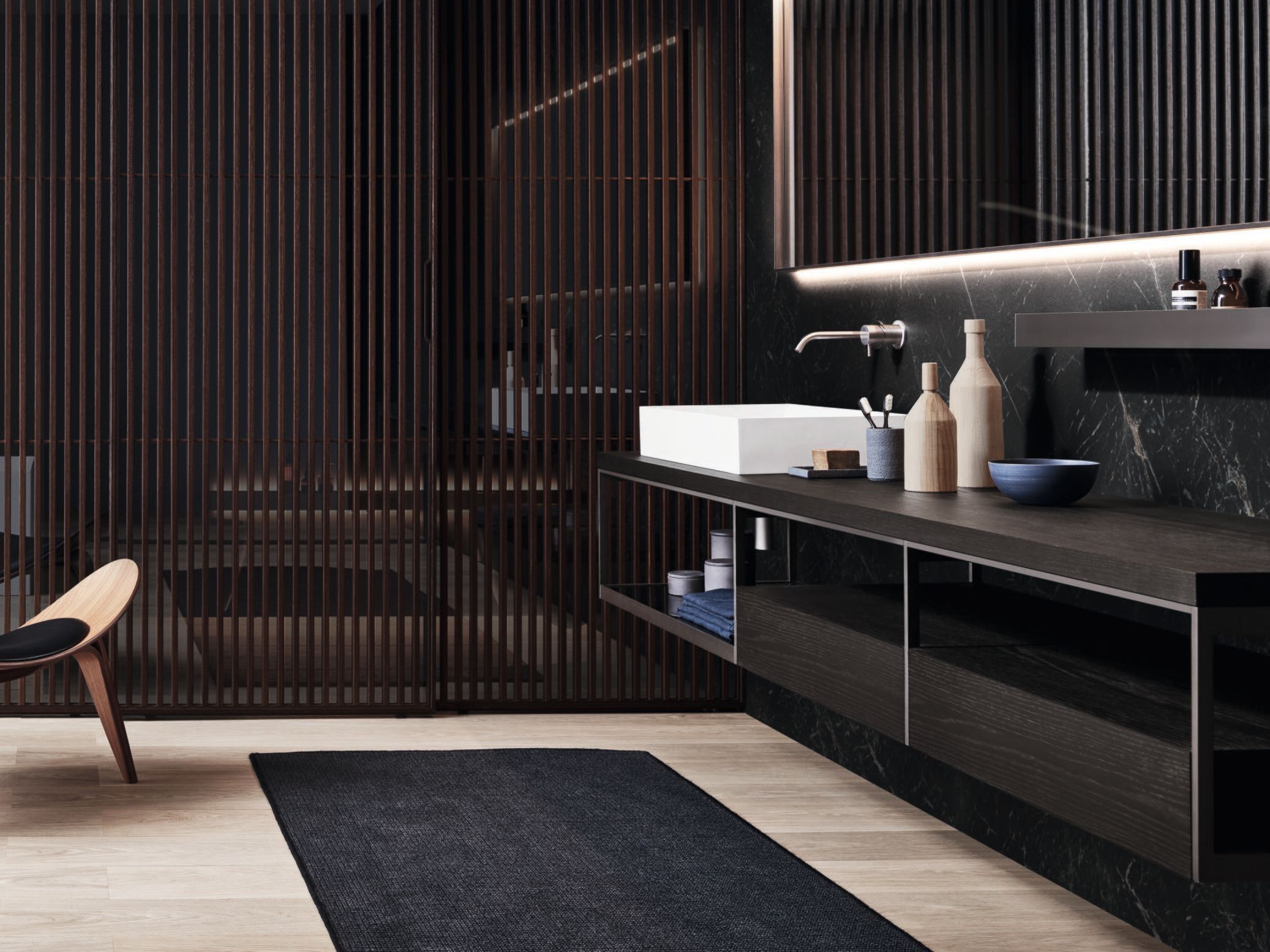 Полностью деревянная мебель для ванной комнаты Noorth Fjord ARCH-00146829 - Вид №3