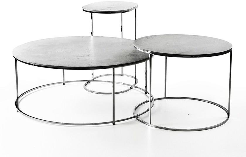 Gravelli Низкий круглый бетонный журнальный столик sun-id-1376943 - Вид №1