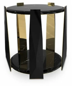 LUXXU Круглый журнальный столик с вещевым ящиком