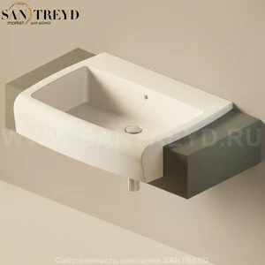 Flaminia UNA Консоль для раковины от 100 до 200 см серая UNA75M1.7037