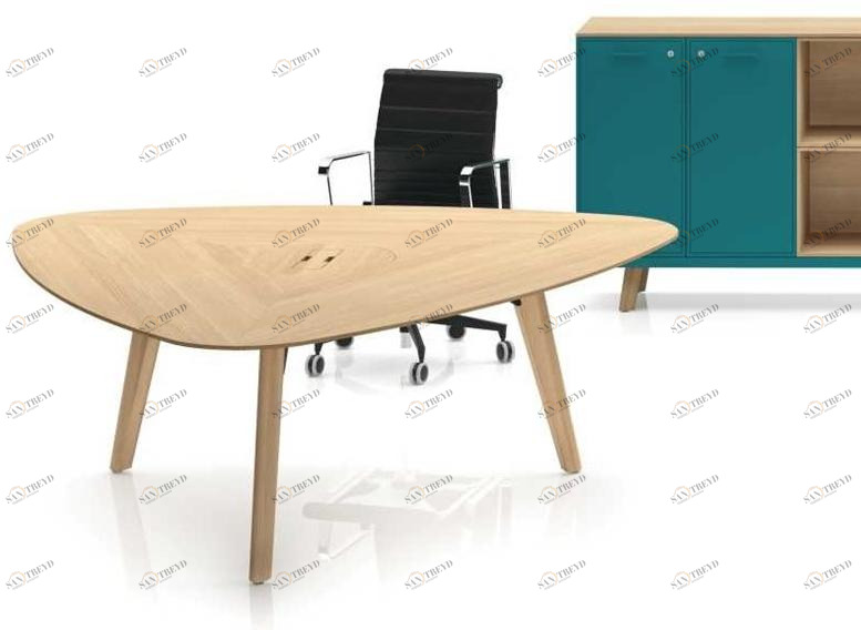 Bralco Стол для совещаний треугольной формы из дуба Rail sun-id-1444553