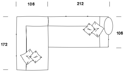 Former In Italia Модульный тканевый диван с шезлонгом Brera sun-id-1491309 - Вид №4