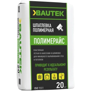 Шпатлевка финишная Bautek Полимерайс полимерная 20 кг