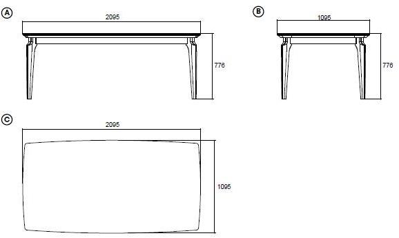 Enza Home Прямоугольный мраморный стол Elegante sun-id-1426656 - Вид №4